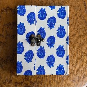 Handmade fabric cover diary/journal with a clasp